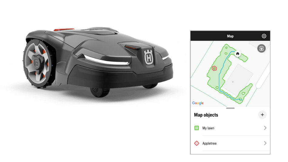 Skapa förbjudna zoner med Automower® AIM
