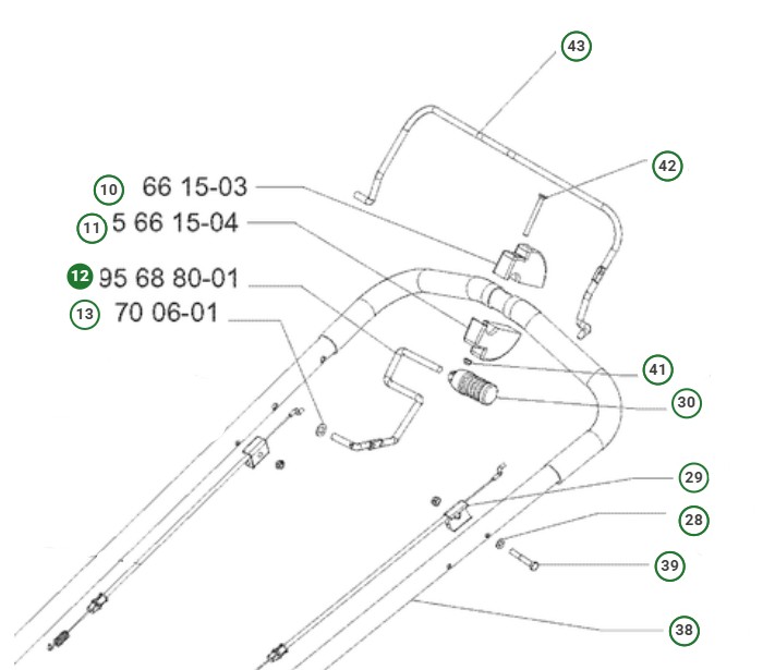 Lever i gruppen Reservdelar Gräsklippare / Reservdelar Jonsered Gå-Bakom Gräsklippare / Reservdelar Jonsered LM 2148M hos Gräsklipparbutiken (2956880-01)