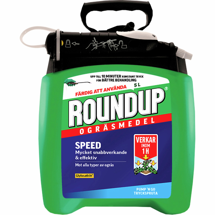 Roundup Pump'n Go ogräsmedel 5L i gruppen Gräsmattevård / Odling hos Gräsklipparbutiken (42164)