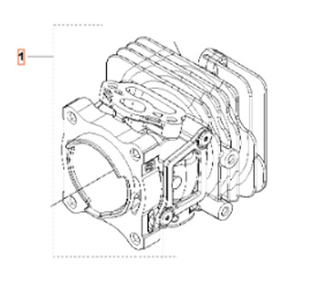 Cylinder Husqvarna T525 i gruppen  hos Gräsklipparbutiken (5010158-01)