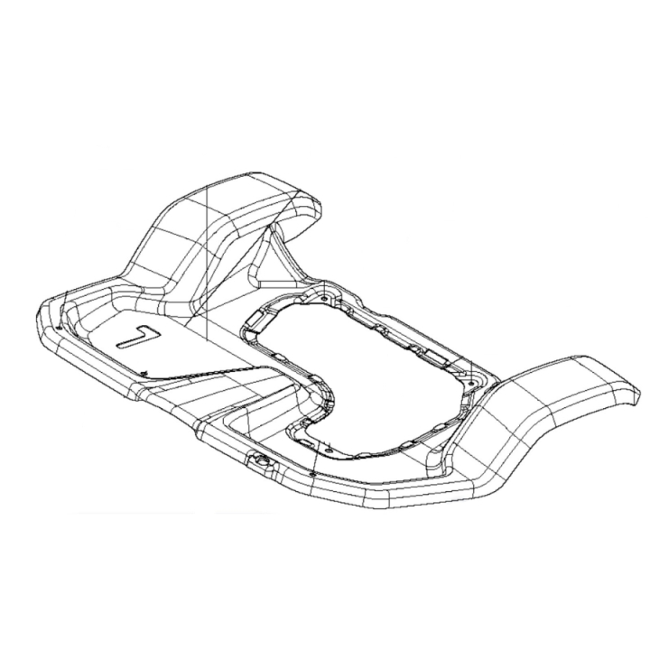 Fotplåt i gruppen Reservdelar Gräsklippare / Reservdelar Husqvarna Rider / Reservdelar Husqvarna P525DX hos Gräsklipparbutiken (5010622-01)