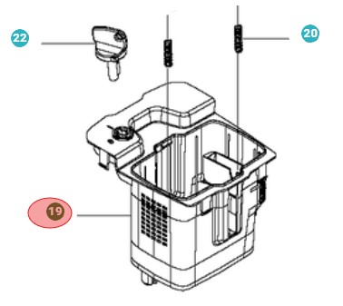 BATTERIBOX i gruppen Reservdelar Gräsklippare / Reservdelar Husqvarna Gå-Bakom Gräsklippare / Reservdelar Husqvarna LC141Li hos Gräsklipparbutiken (5014896-01)