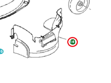 Kåpa i gruppen Reservdelar Gräsklippare / Reservdelar Husqvarna Trädgårdstraktorer / Reservdelar Husqvarna TC 139 T hos Gräsklipparbutiken (5015793-02)