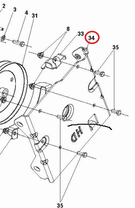 Inmatningshus Fäste i gruppen  hos Gräsklipparbutiken (5015954-02)