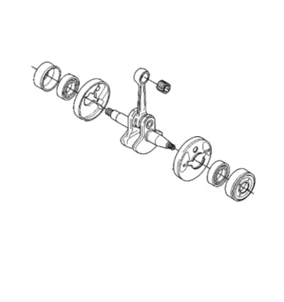 Vevaxel 5022128-04 i gruppen hos Gräsklipparbutiken (5022128-04)