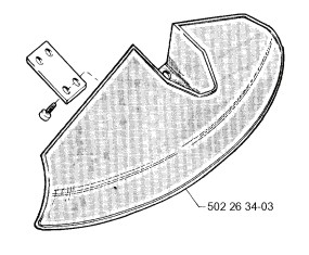 Sprutskydd 5022634-03 i gruppen  hos Gräsklipparbutiken (5022634-03)
