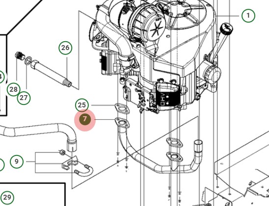 Avgasrör i gruppen Reservdelar Gräsklippare / Reservdelar Husqvarna Rider / Reservdelar Rider PR17 AWD hos Gräsklipparbutiken (5026367-01)