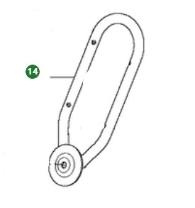 Handtag Kpl i gruppen Reservdelar Gräsklippare / Reservdelar Klippo / Reservdelar Klippo Pro 17 H hos Gräsklipparbutiken (5029035-01)
