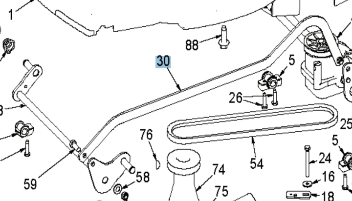 Inställningsstag Brilliant i gruppen Reservdelar Gräsklippare / Reservdelar Klippo / Reservdelar Klippo Brilliant S / Selfstart hos Gräsklipparbutiken (5032498-01)