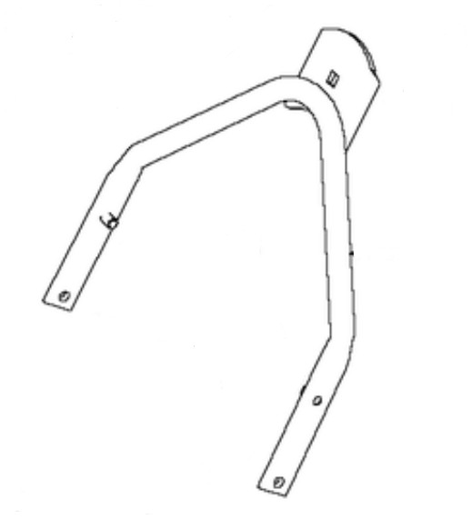 Undre handtag Klippo Pro 21 i gruppen Reservdelar Gräsklippare / Reservdelar Klippo / Handtag till Klippo hos Gräsklipparbutiken (5032837-01)