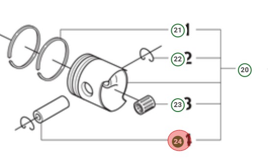 Kolvbult i gruppen hos Gräsklipparbutiken (5032891-09)