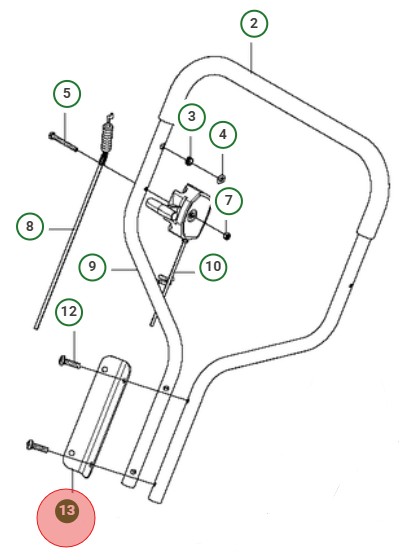 Plåt till Ovanhtg, Pro 03 -> i gruppen Reservdelar Gräsklippare / Reservdelar Klippo / Reservdelar Klippo Pro 17 H hos Gräsklipparbutiken (5033117-01)