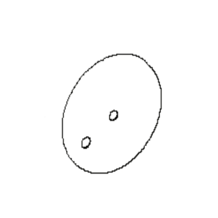 Hjulplåt Brilliant Hö, 2 Hål i gruppen Reservdelar Gräsklippare / Reservdelar Klippo / Reservdelar Klippo Brilliant S / Selfstart hos Gräsklipparbutiken (5033172-01)