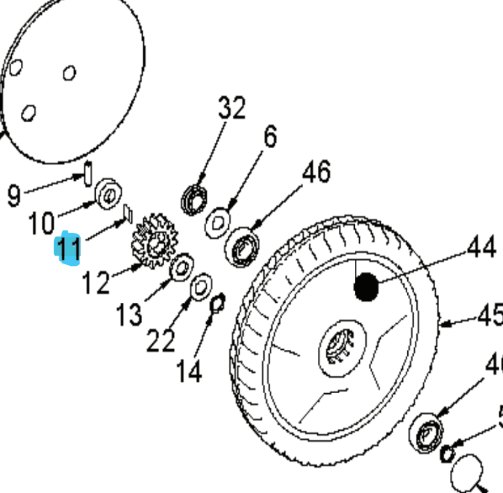 Drivkil Brilliant i gruppen Reservdelar Gräsklippare / Reservdelar Klippo / Reservdelar Klippo Brilliant S / Selfstart hos Gräsklipparbutiken (5033267-01)