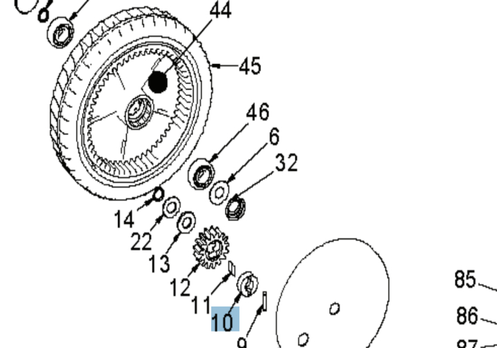 Glidhylsa Brilliant i gruppen Reservdelar Gräsklippare / Reservdelar Klippo / Reservdelar Klippo Brilliant S / Selfstart hos Gräsklipparbutiken (5033268-01)