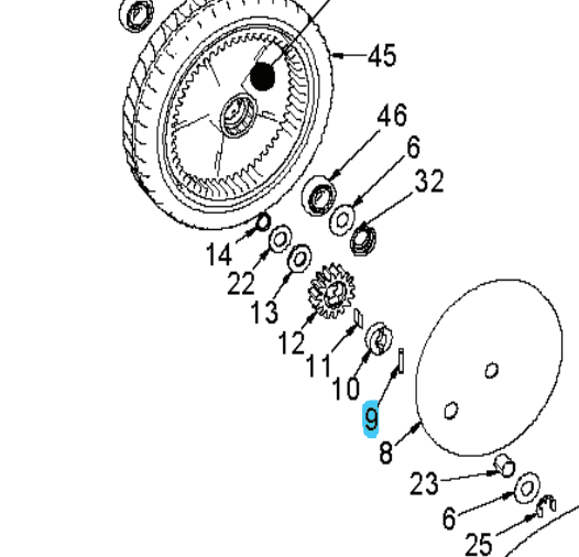 Drivpinne, Brilliant i gruppen Reservdelar Gräsklippare / Reservdelar Klippo / Reservdelar Klippo Brilliant S / Selfstart hos Gräsklipparbutiken (5033271-01)