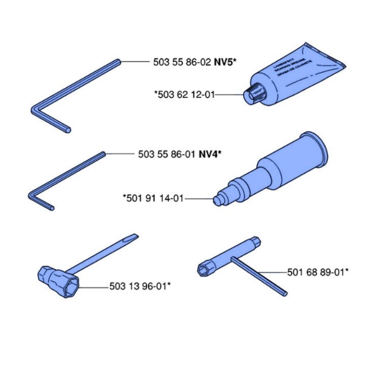Verktygssats 5035585-02 i gruppen  hos Gräsklipparbutiken (5035585-02)