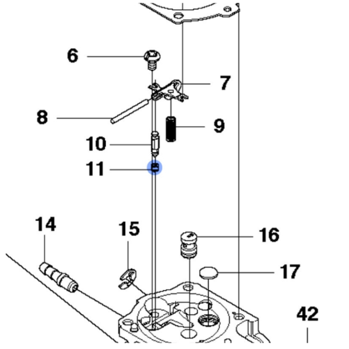 Seat-In Valve Plated 5035923-01 i gruppen  hos Gräsklipparbutiken (5035923-01)