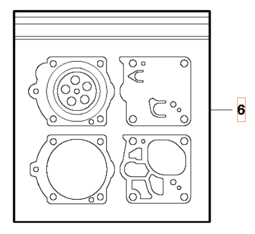 Gasket Kit Carburettor i gruppen  hos Gräsklipparbutiken (5035974-03)