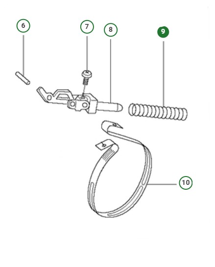 BROMSFJÄDER i gruppen  hos Gräsklipparbutiken (5037171-01)