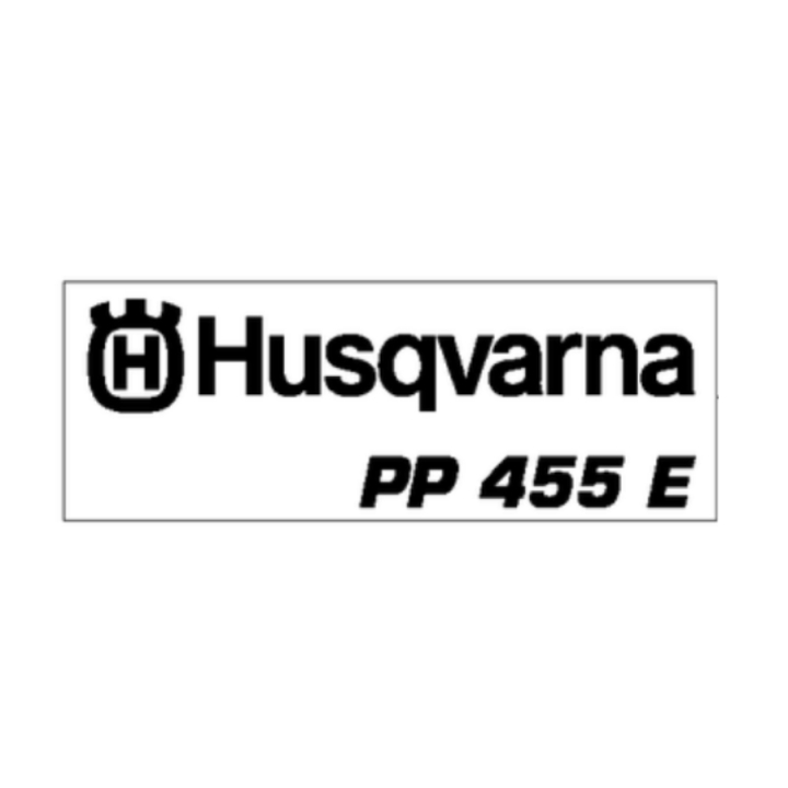Dekal Husqvarna, Pp 455 E i gruppen hos Gräsklipparbutiken (5040299-05)