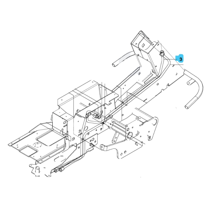 Hydraulrör i gruppen Reservdelar Gräsklippare / Reservdelar Husqvarna Rider / Reservdelar Rider PR17 AWD hos Gräsklipparbutiken (5042103-01)