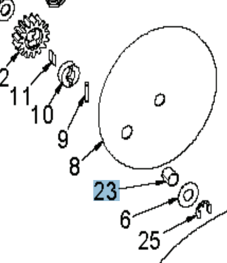 Glidlager Pm 1215 Dx i gruppen Reservdelar Gräsklippare / Reservdelar Klippo / Reservdelar Klippo Brilliant S / Selfstart hos Gräsklipparbutiken (5044596-01)