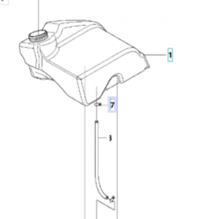 Bränsleslang i gruppen Reservdelar Gräsklippare / Reservdelar McCulloch Åkgräsklippare / Reservdelar McCulloch M125-94FH hos Gräsklipparbutiken (5048000-07)