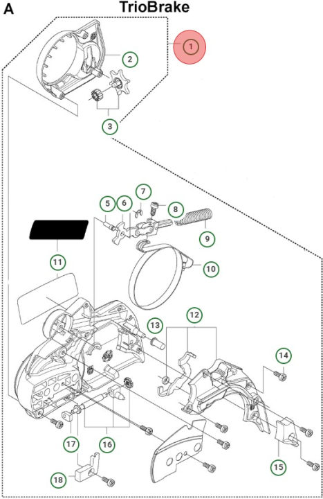 CLUTCH COVER ASSY i gruppen  hos Gräsklipparbutiken (5053242-03)
