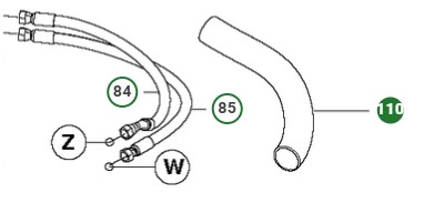 SLANGSKYDD i gruppen Reservdelar Gräsklippare / Reservdelar Husqvarna Rider / Reservdelar Husqvarna P524 EFI hos Gräsklipparbutiken (5054538-01)