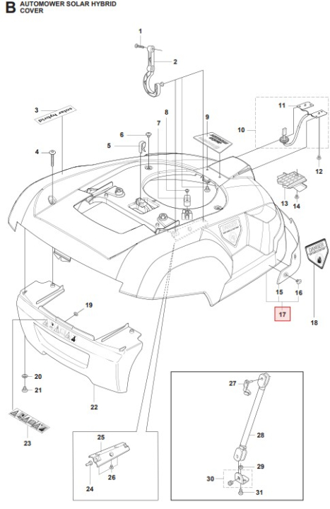 Kaross Kit Solar Hybrid i gruppen  hos Gräsklipparbutiken (5100967-03)