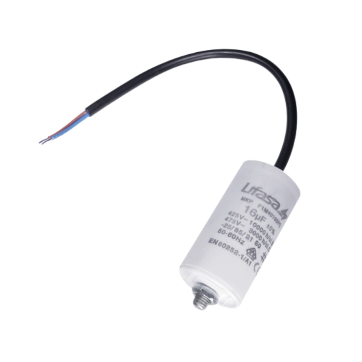 Capacitor 16 µf, Cpl, i gruppen hos Gräsklipparbutiken (5203704-01)