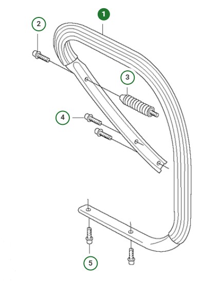 FRONT HANDLE ASSY NOT HEATED i gruppen  hos Gräsklipparbutiken (5224288-03)