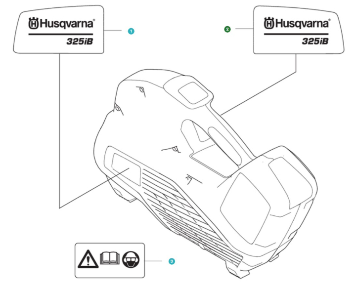 Decal Product Decal Right 325I i gruppen  hos Gräsklipparbutiken (5296339-01)