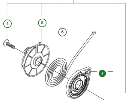 SPRING CASSETTE ASSY 39CC i gruppen  hos Gräsklipparbutiken (5296453-01)