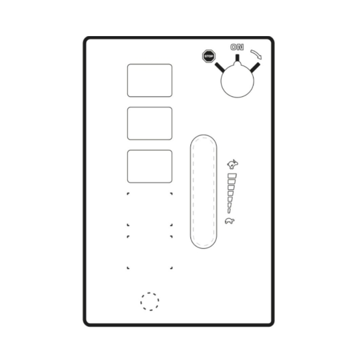 Decal Bottom Control Panel Cab i gruppen Reservdelar Gräsklippare / Reservdelar Husqvarna Rider / Reservdelar Husqvarna P525DX hos Gräsklipparbutiken (5296655-01)