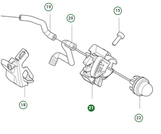 CHOKE CONTROL ASSY TH,39CC i gruppen  hos Gräsklipparbutiken (5298241-01)