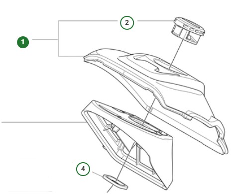 FILTER COVER ASSY TH,39CC i gruppen  hos Gräsklipparbutiken (5298251-01)