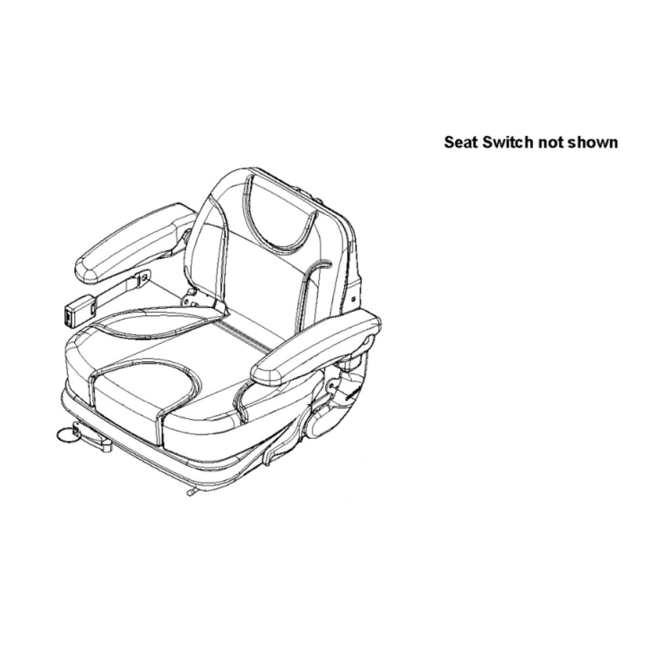 Switch Seat Switch i gruppen Reservdelar Gräsklippare / Reservdelar Husqvarna Rider / Reservdelar Husqvarna P525DX hos Gräsklipparbutiken (5299052-01)