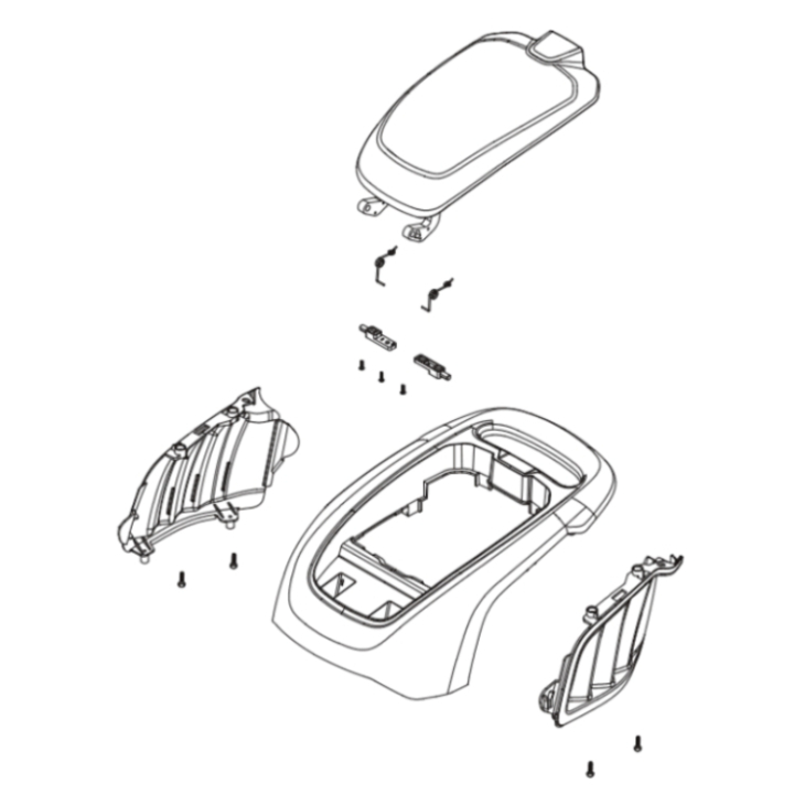 COVER KIT i gruppen Reservdelar Gräsklippare / Reservdelar Husqvarna Gå-Bakom Gräsklippare / Reservdelar Husqvarna LC 146S hos Gräsklipparbutiken (5311467-31)