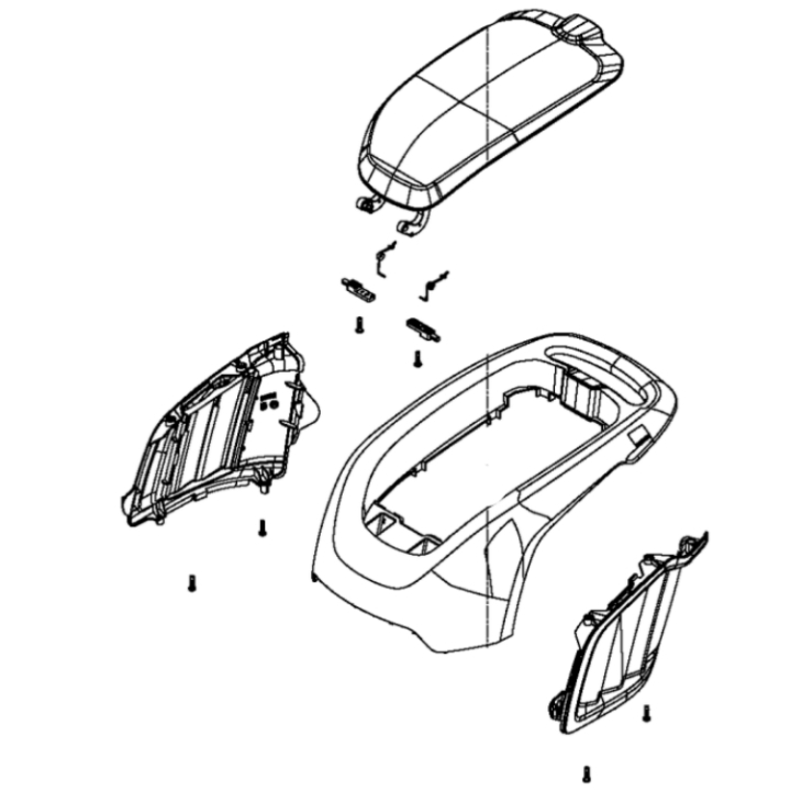 COVER KIT i gruppen Reservdelar Gräsklippare / Reservdelar Husqvarna Gå-Bakom Gräsklippare / Reservdelar Husqvarna LC247i hos Gräsklipparbutiken (5311472-20)