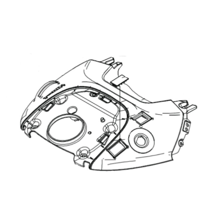 Mittkonsol i gruppen Reservdelar Gräsklippare / Reservdelar Husqvarna Traktorer / ➤ TS modeller / Reservdelar Husqvarna TS 114 hos Gräsklipparbutiken (5311476-16)