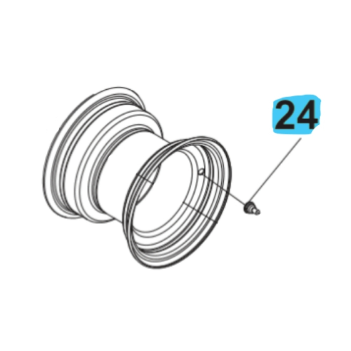 Ventilnippel i gruppen Reservdelar Gräsklippare / Reservdelar Husqvarna Traktorer / ➤ TS modeller / Reservdelar Husqvarna TS 114 hos Gräsklipparbutiken (5311481-06)