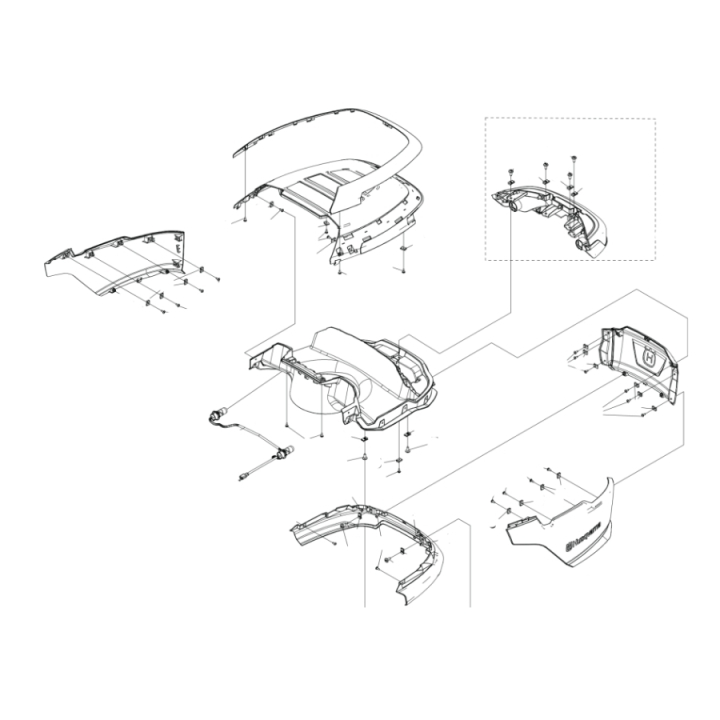 Cover Assy i gruppen Reservdelar Gräsklippare / Reservdelar Husqvarna Traktorer / ➤ TS modeller / Reservdelar Husqvarna TS 114 hos Gräsklipparbutiken (5311481-98)