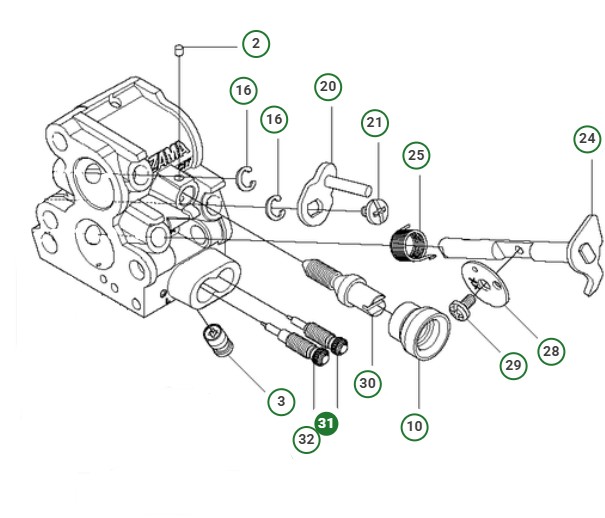 NEEDLE MAIN MIXTURE Z000-030-Z i gruppen  hos Gräsklipparbutiken (5313104-01)