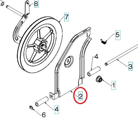 Plate Tip Plate Friction Pulle i gruppen  hos Gräsklipparbutiken (5314470-02)