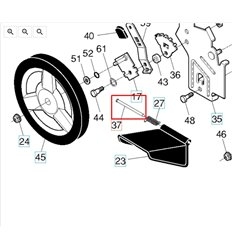 Axel i gruppen Reservdelar Gräsklippare / Reservdelar Husqvarna Gå-Bakom Gräsklippare / Reservdelar Husqvarna J55L hos Gräsklipparbutiken (5321608-33)