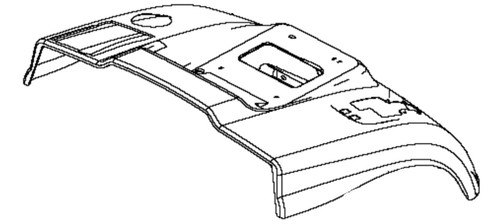 Skärm i gruppen Reservdelar Gräsklippare / Reservdelar Husqvarna Traktorer / ➤ CT & CTH modeller / Reservdelar Husqvarna CT 151 hos Gräsklipparbutiken (5321973-64)