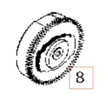 Manual Start Flywheel Assy i gruppen  hos Gräsklipparbutiken (5324292-36)