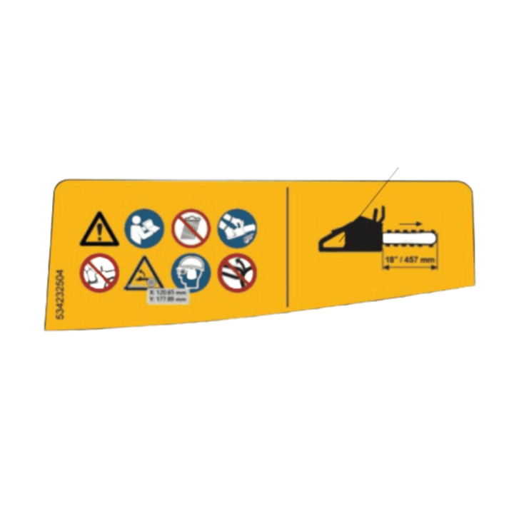 Etikett Warning 18  Bar i gruppen  hos Gräsklipparbutiken (5342325-04)